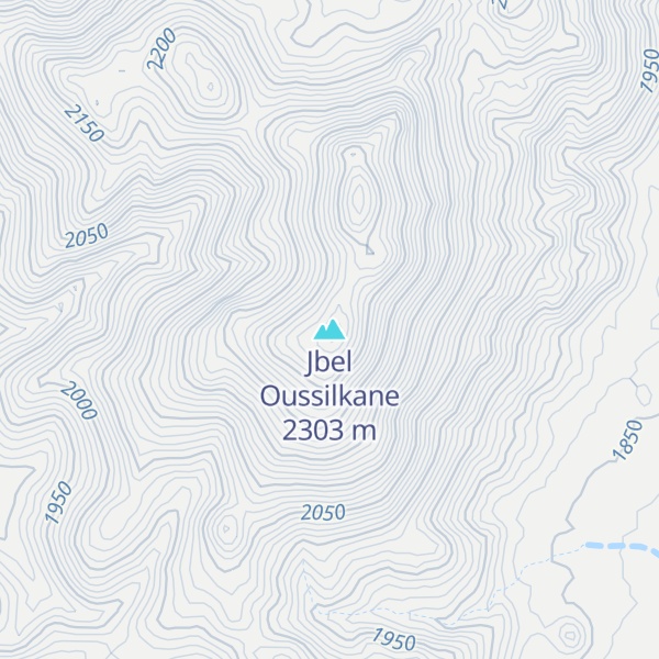 Map of Jbel Oussilkane