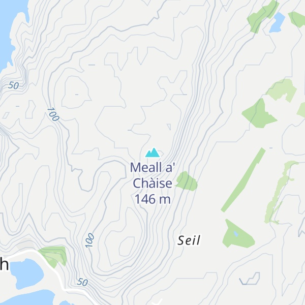 Map of Meall a' Chàise