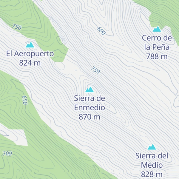 Map of Sierra de Enmedio