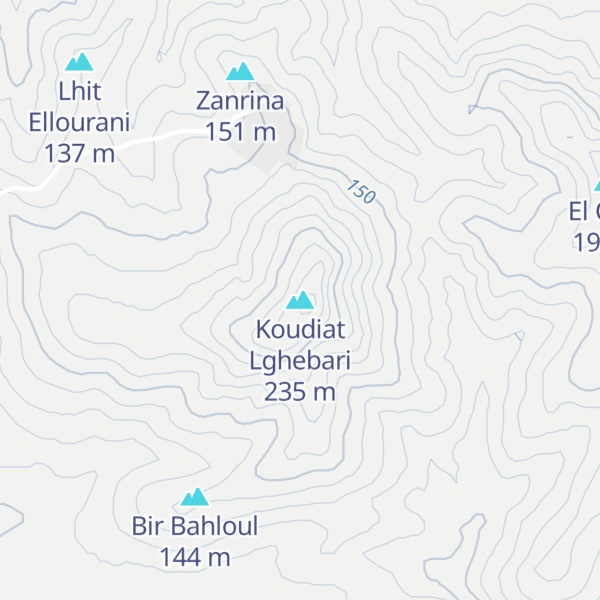 Map of Koudiat Lghebari