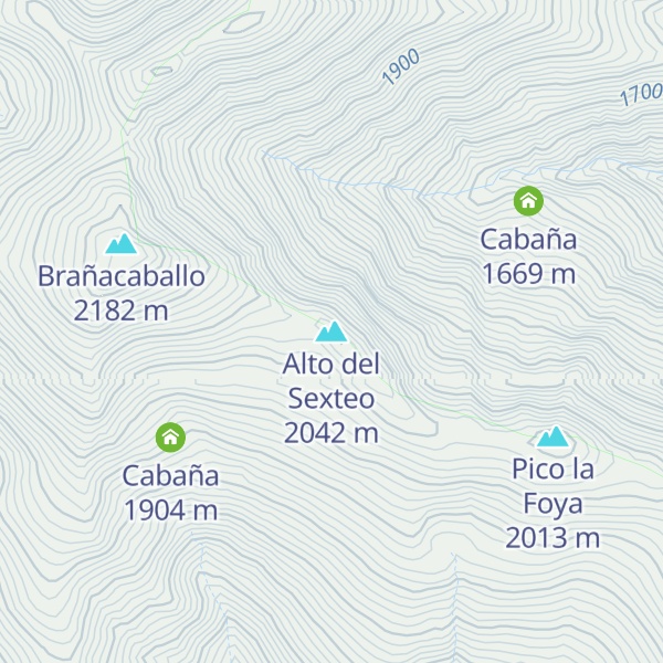 Map of Alto del Sexteo