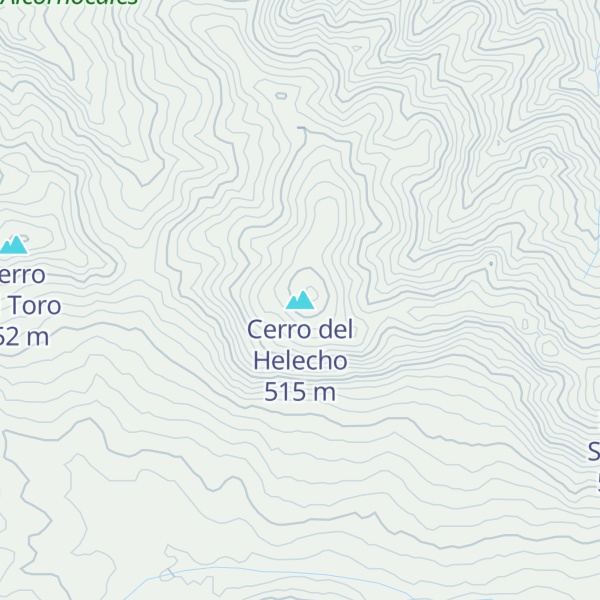 Map of Cerro del Helecho