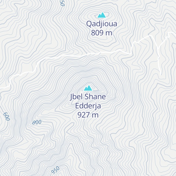 Map of Jbel Shane Edderja