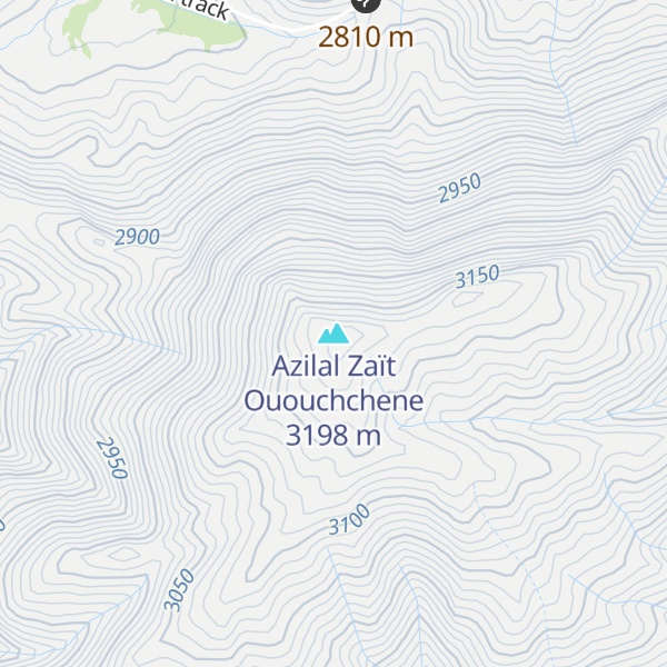 Map of Azilal Zaït Ououchchene