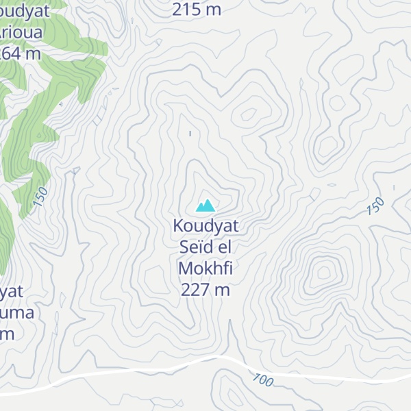 Map of Koudyat Seïd el Mokhfi