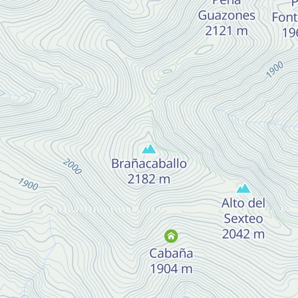 Map of Brañacaballo