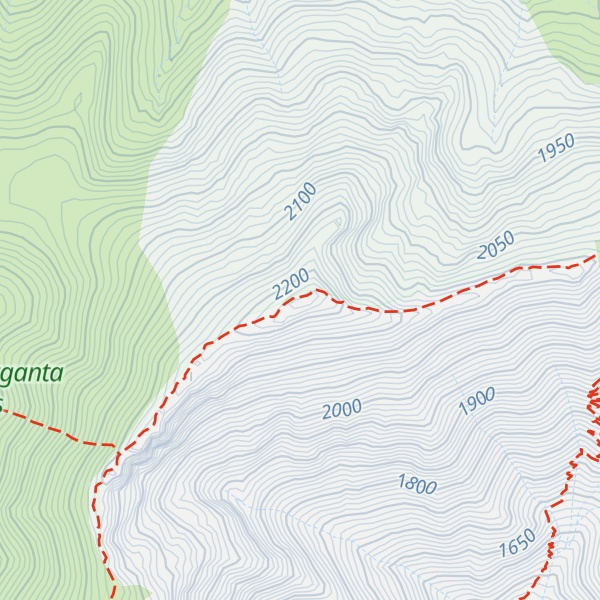Map of Pico Cuerda de los Infiernillos (norte)