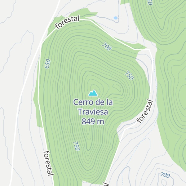 Map of Cerro de la Traviesa