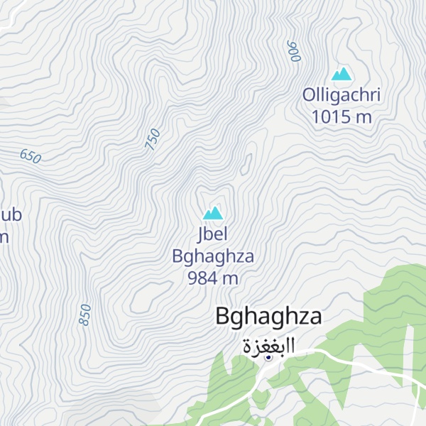 Map of Jbel Bghaghza