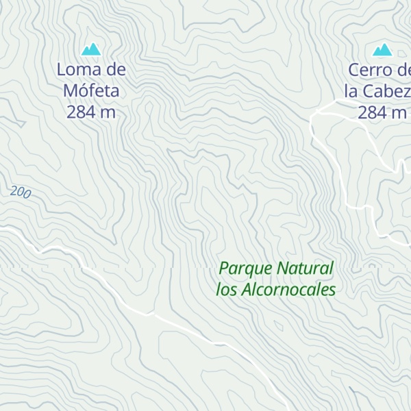 Map of Cerro de Mófeta