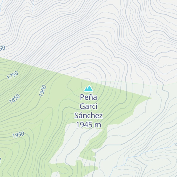 Map of Peña Garci Sánchez