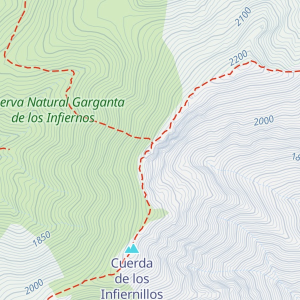 Map of Risco de la Buitrera