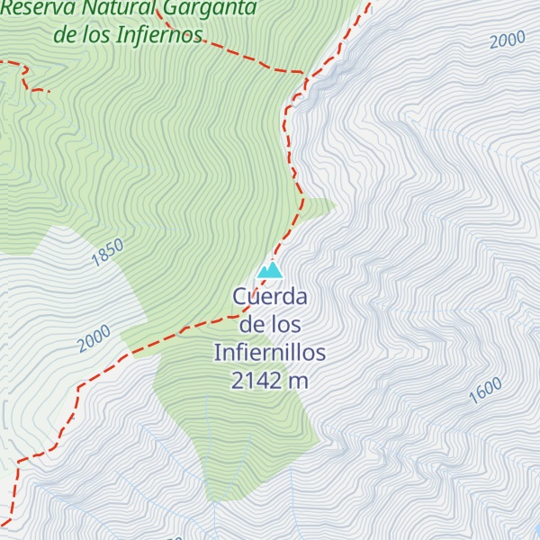 Map of Cuerda de los Infiernillos