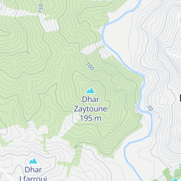 Map of Dhar Zaytoune