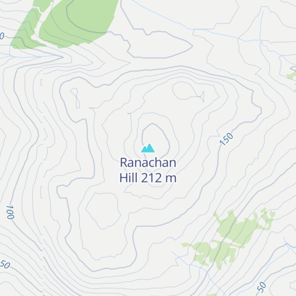 Map of Ranachan Hill