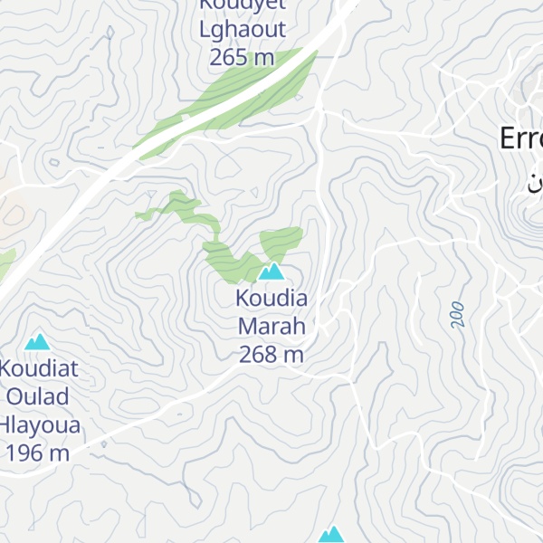Map of Koudia Marah