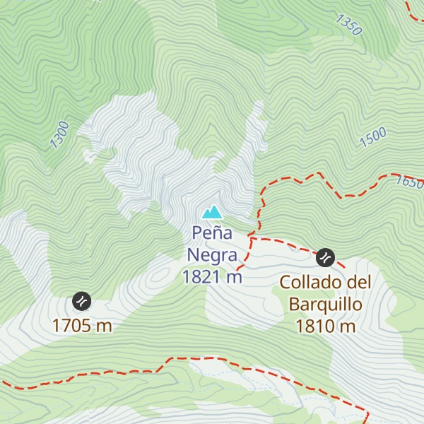 Map of Peña Negra
