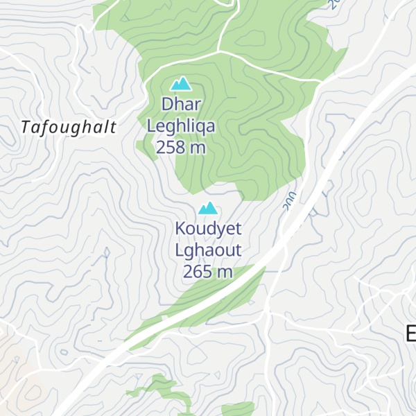 Map of Koudyet Lghaout