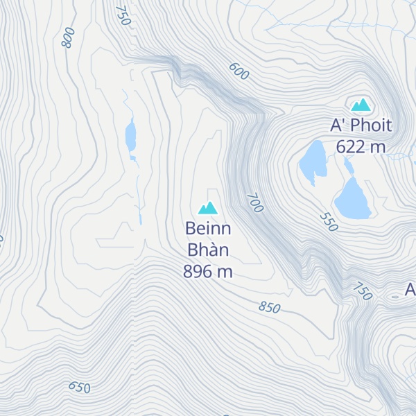 Map of Beinn Bhàn