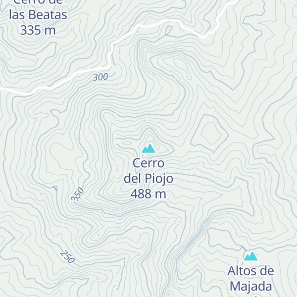 Map of Cerro del Piojo