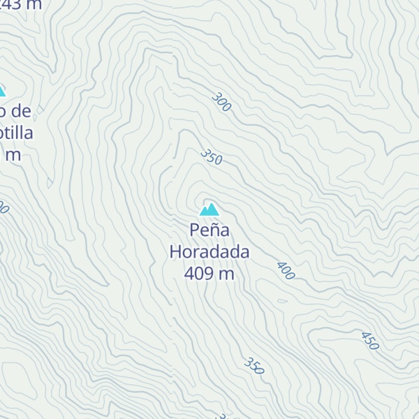 Map of Peña Horadada