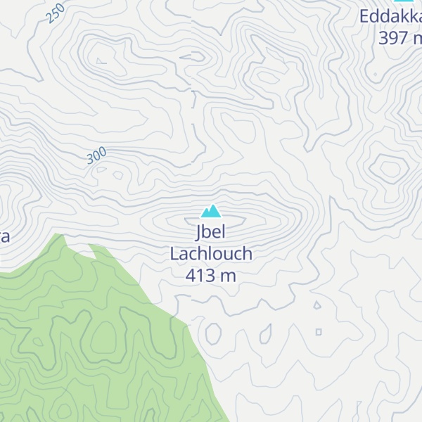 Map of Jbel Lachlouch