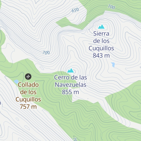 Map of Cerro de las Navezuelas
