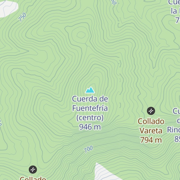 Map of Cuerda de Fuentefría (centro)