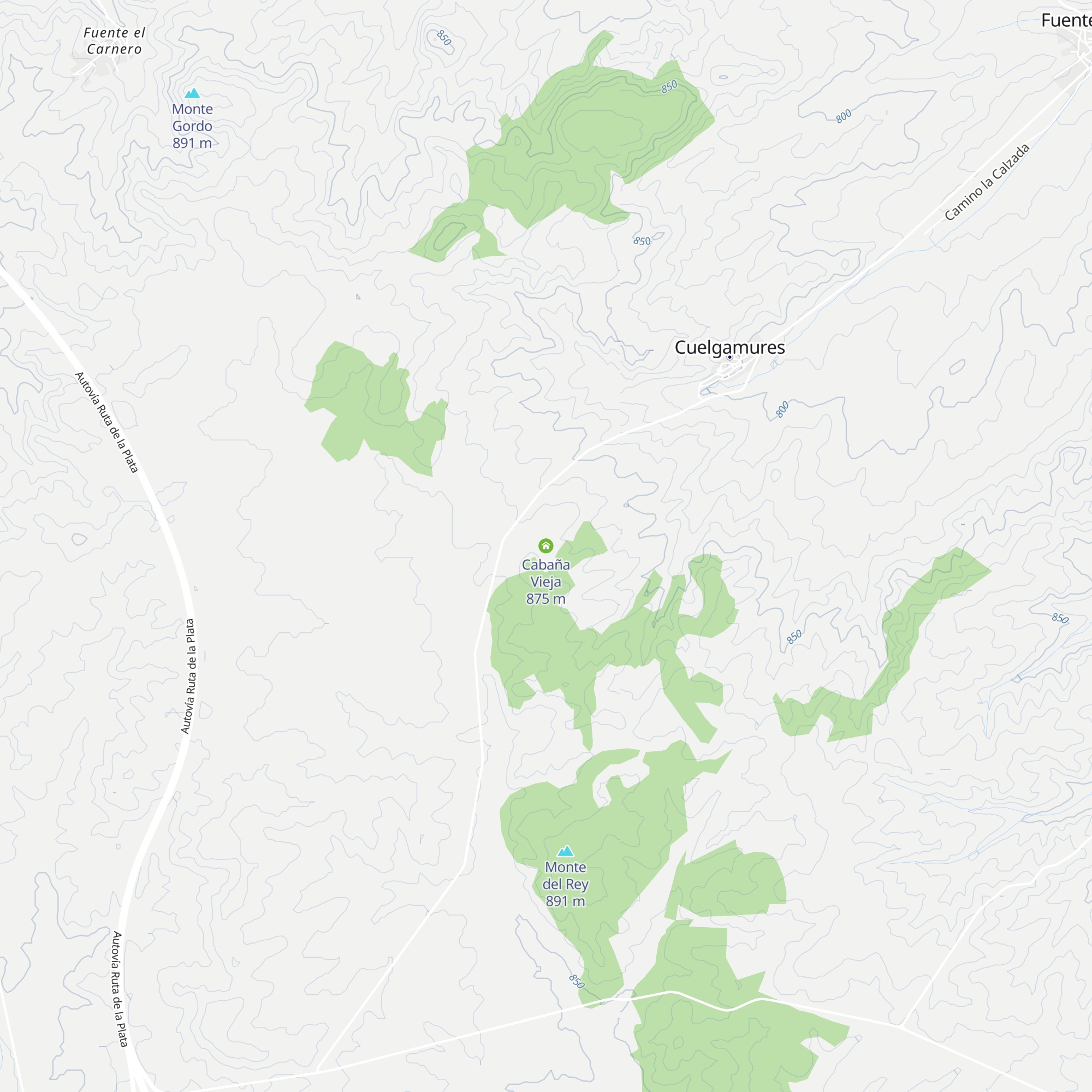Cabaña Vieja map