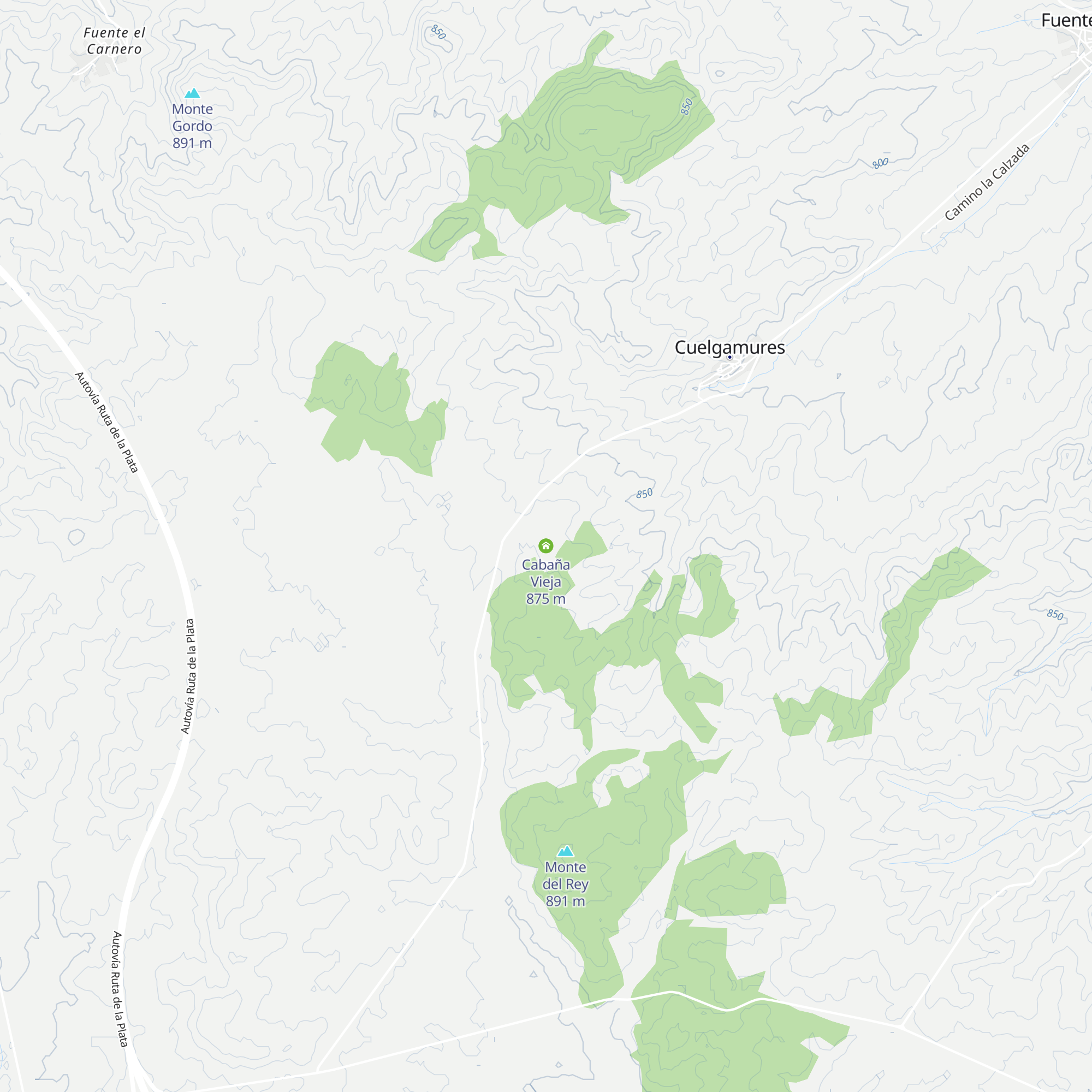 Cabaña Vieja map