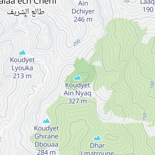 Map of Koudyet Ain Nyaq