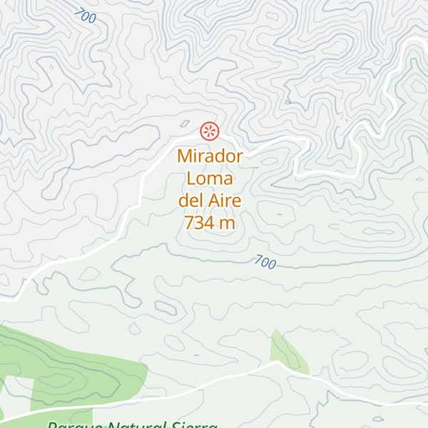 Map of Loma del Aire