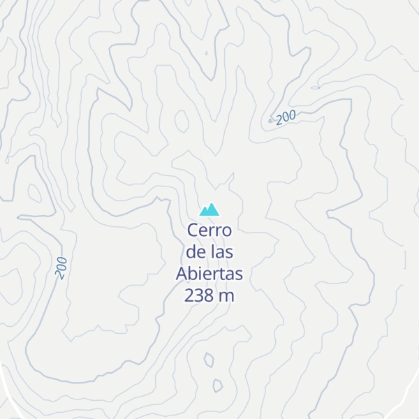 Map of Cerro de las Abiertas