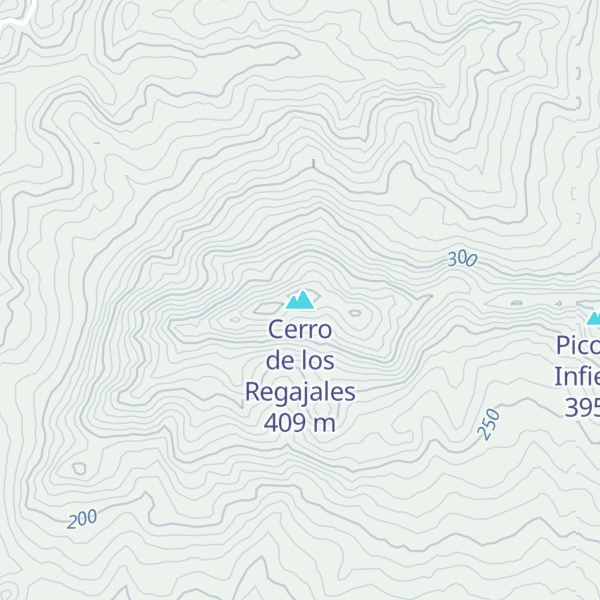 Map of Cerro de los Regajales