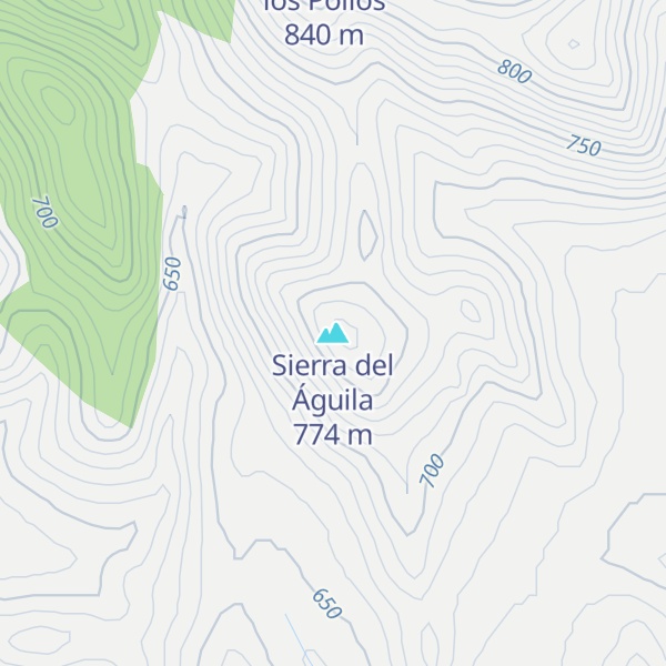 Map of Sierra del Águila