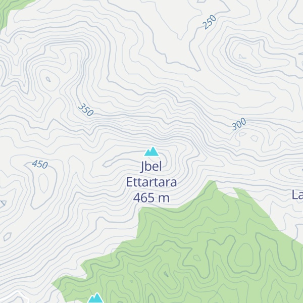 Map of Jbel Ettartara