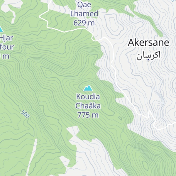 Map of Koudia Chaâka