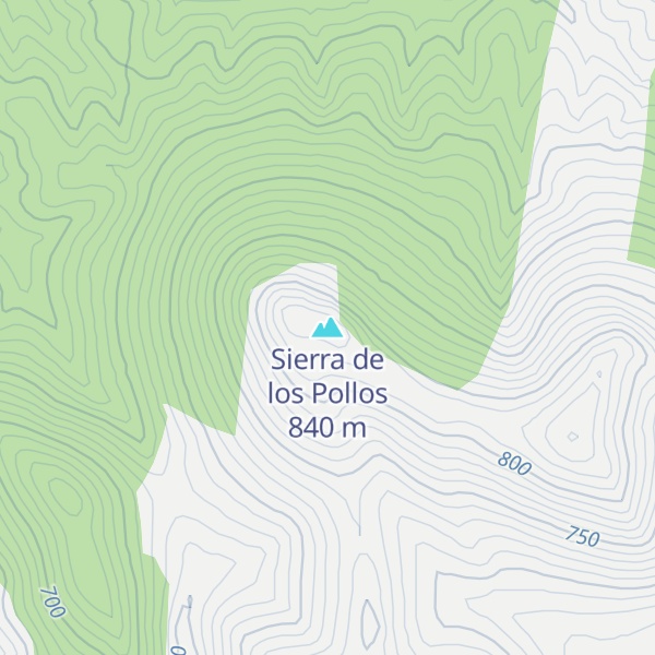 Map of Sierra de los Pollos