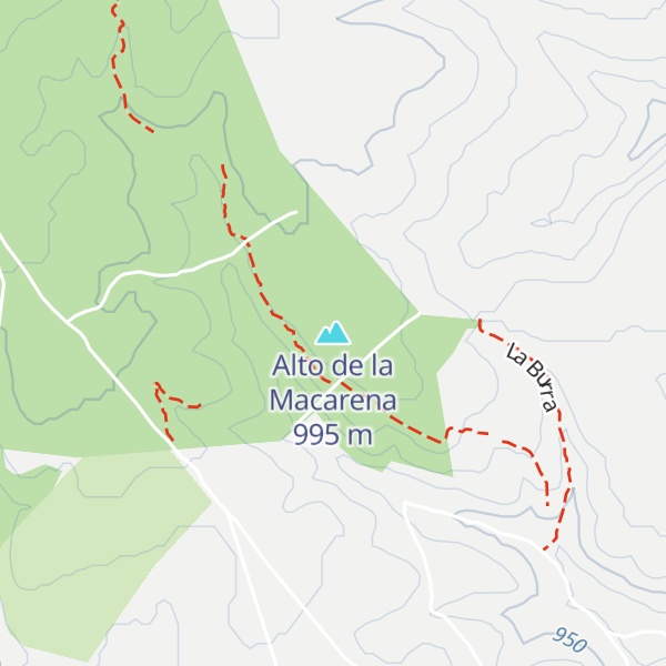Map of Alto de la Macarena