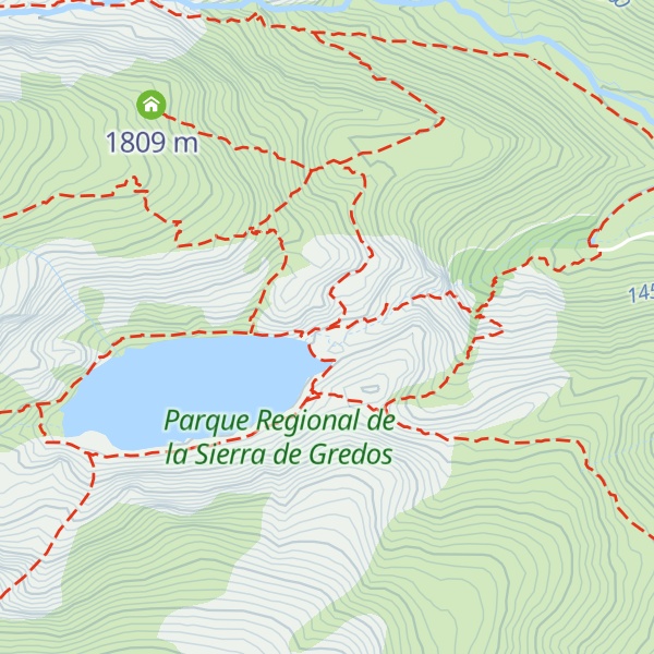 Map of Refugio de la Laguna del Duque