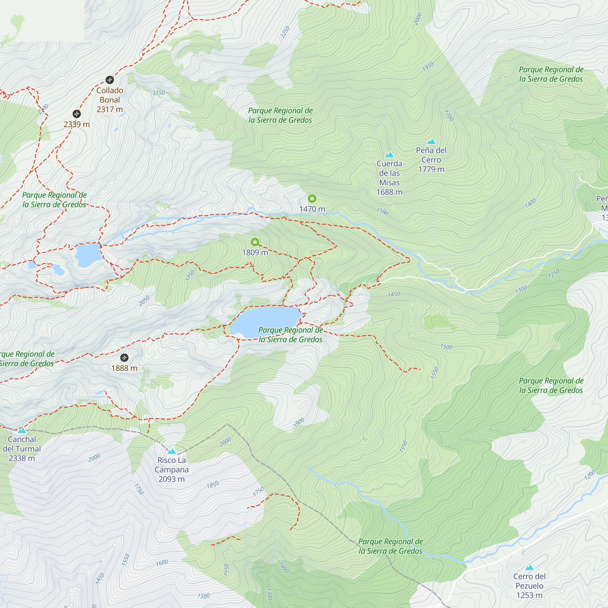 Refugio de la Laguna del Duque map