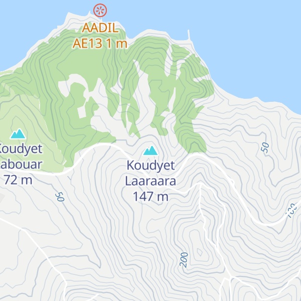 Map of Koudyet Laaraara
