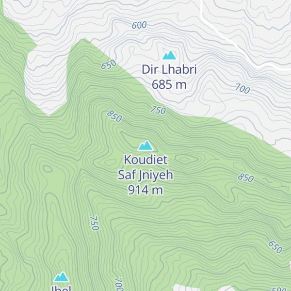 Map of Koudiet Saf Jniyeh
