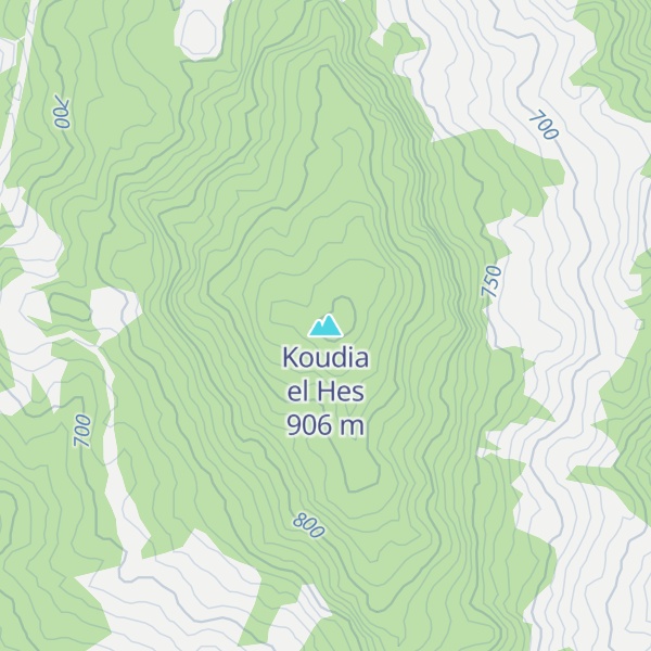 Map of Koudia el Hes