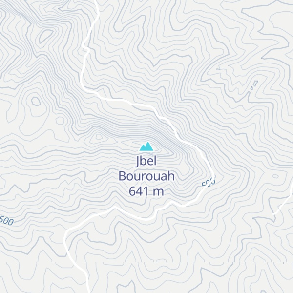 Map of Jbel Bourouah