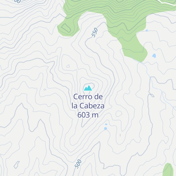 Map of Cerro de la Cabeza