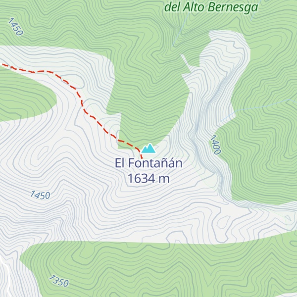 Map of El Fontañán