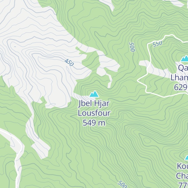 Map of Jbel Hjar Lousfour