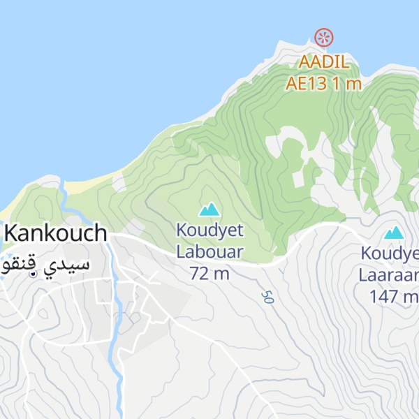 Map of Koudyet Labouar