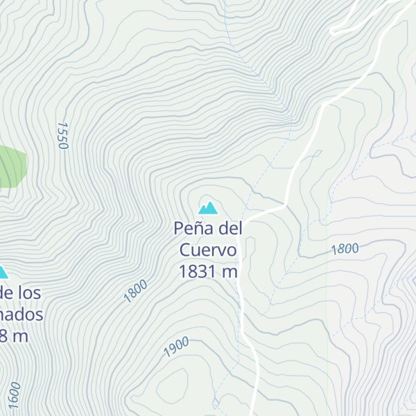 Map of Peña del Cuervo